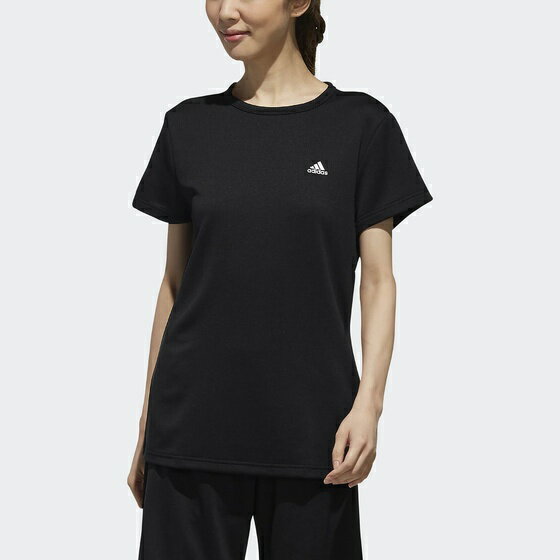 アディダス adidas レディース トレーニングウェア W MH S/S ワッフル Tシャツ ブラック FTK41 DV0687