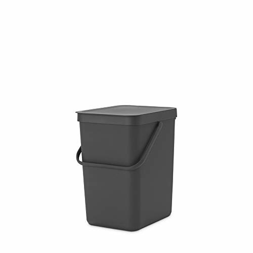 ブラバンシア Brabantia ゴミ箱 ダストボックス フタ付 ソート＆ゴー コンパクト キッチン周り 25L グレー 129940