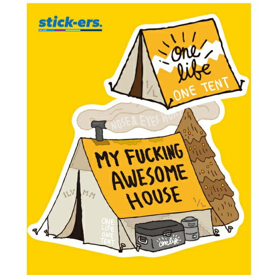 stick-ers SE-OL001-M ONE LIFE 001-TENT - M