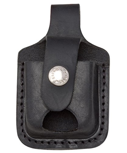 Zippo 専用革ポーチ(穴あきタイプ) Lighter Pouch with loop & Thumb Notch LPTBK