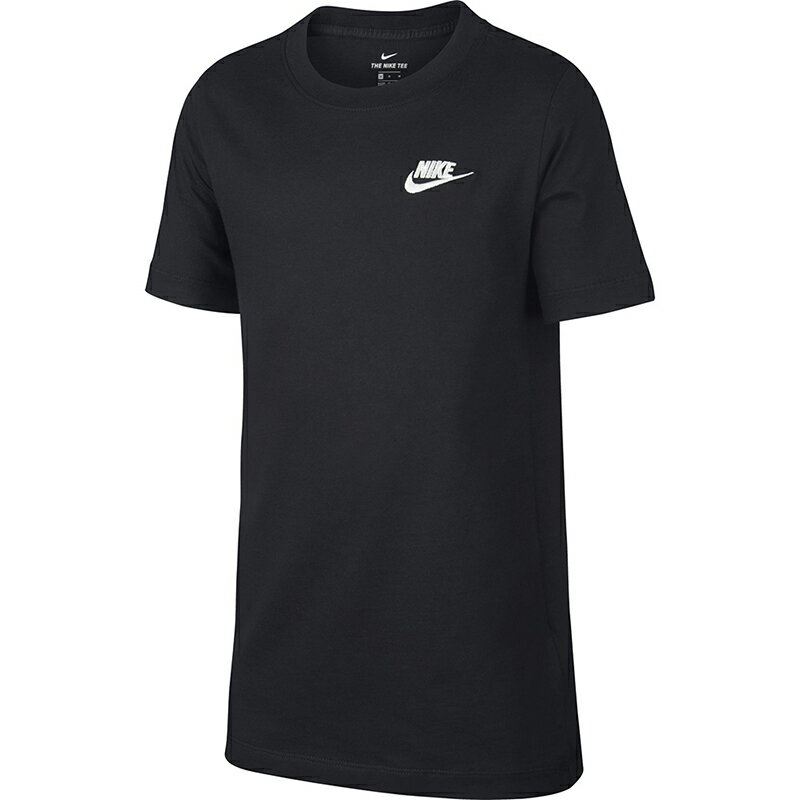 NIKE ナイキ YTH EMB フューチュラ 半袖Tシャツ ジュニア/キッズ スポーツ/カジュアル 160cm 010 ブラック×ホワイト NJP-AR5254