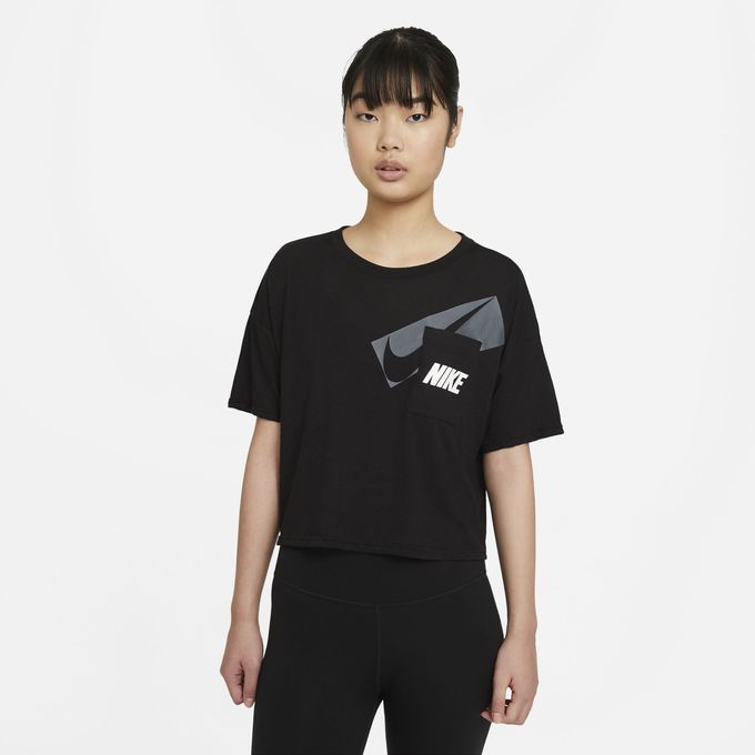 NIKE レディース 半袖Tシャツ ドライフィット GRX S/S クロップ トップ DC7190-010