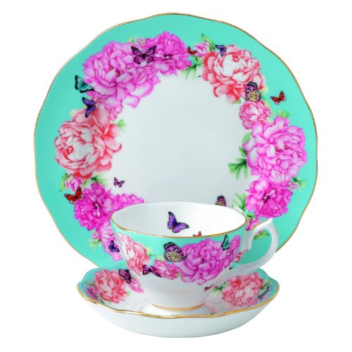 ROYAL ALBERT ロイヤルアルバート デヴォーションカップ＆ソーサー、プレートターコイズ 40001840