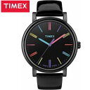 腕時計 MODERN EASY READER(モダン イージーリーダー) 38mm ブラックダイアル ブラックパテントレザー T2N790 メンズ / TIMEX(タイメックス)