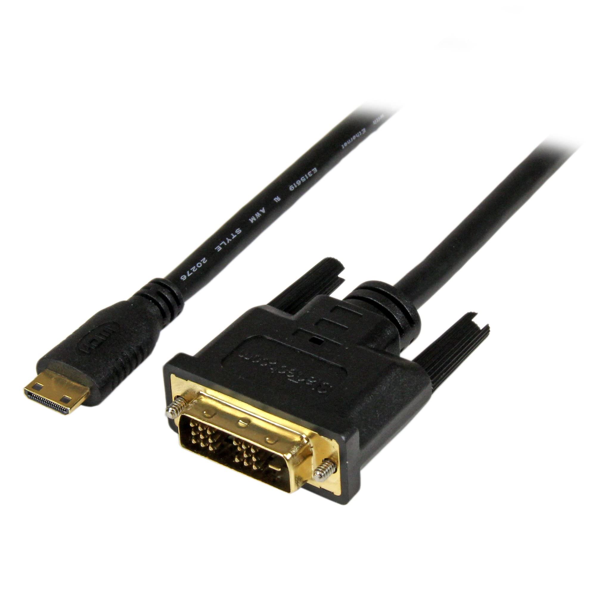スターテック.com ミニHDMI - DVI-Dケーブル 1m オス/オス HDCDVIMM1M