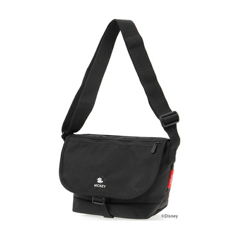 Manhattan Portage マンハッタンポーテージ Nylon Messenger Bag JR F-Zipper Pocket 24/Mickey S Black 1000 MP1605JRFZPMIC24