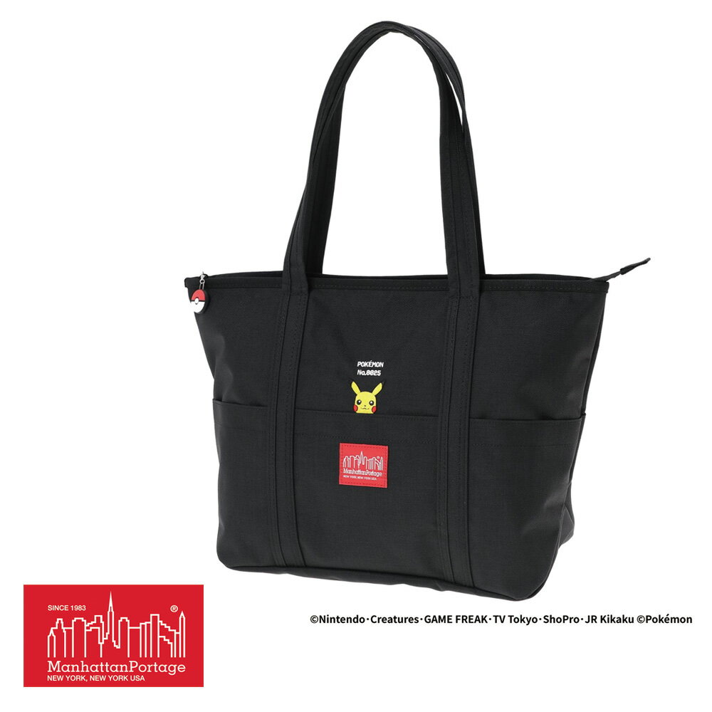 Manhattan Portage マンハッタンポーテージ Tompkins Tote Bag Pokemon ピカチュウ M Black 1000 MP1336ZPIKACHU