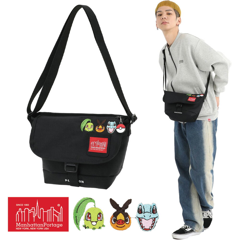 Manhattan Portage マンハッタンポーテージ NYLON MESSENGER BAG XXS FZP ポケモン 25 XS Black 1000 MP1603FZPPKMN25