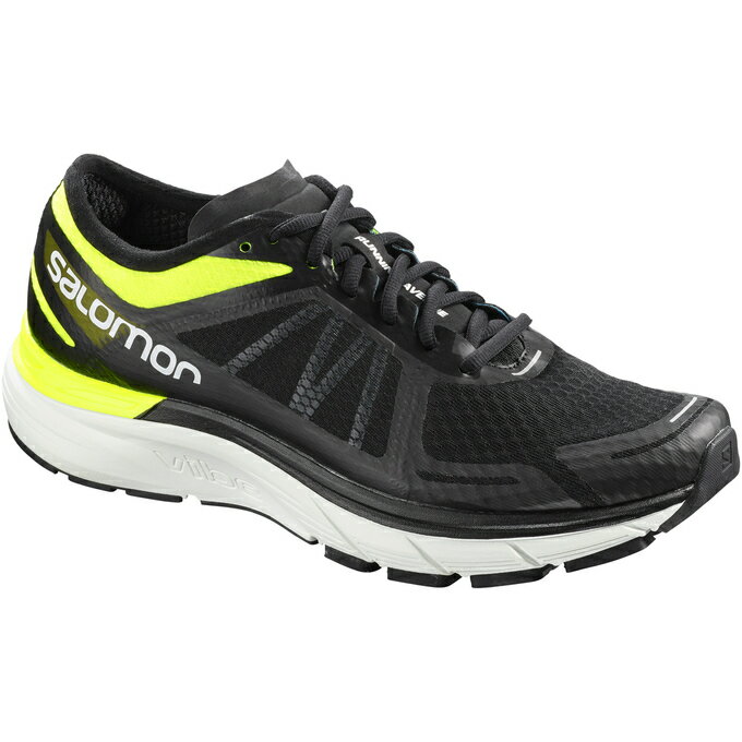 SALOMON/サロモン L40017200 SONIC RA MAX ロードランニングシューズ メンズ Safety Yellow/Black/Blue Bird