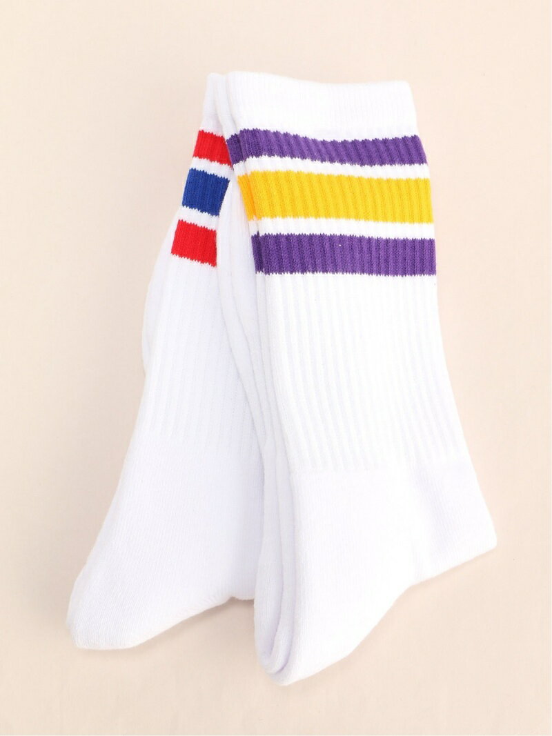 (M)Healthknit/Healthknit-ライン&ロゴ2P-Socks