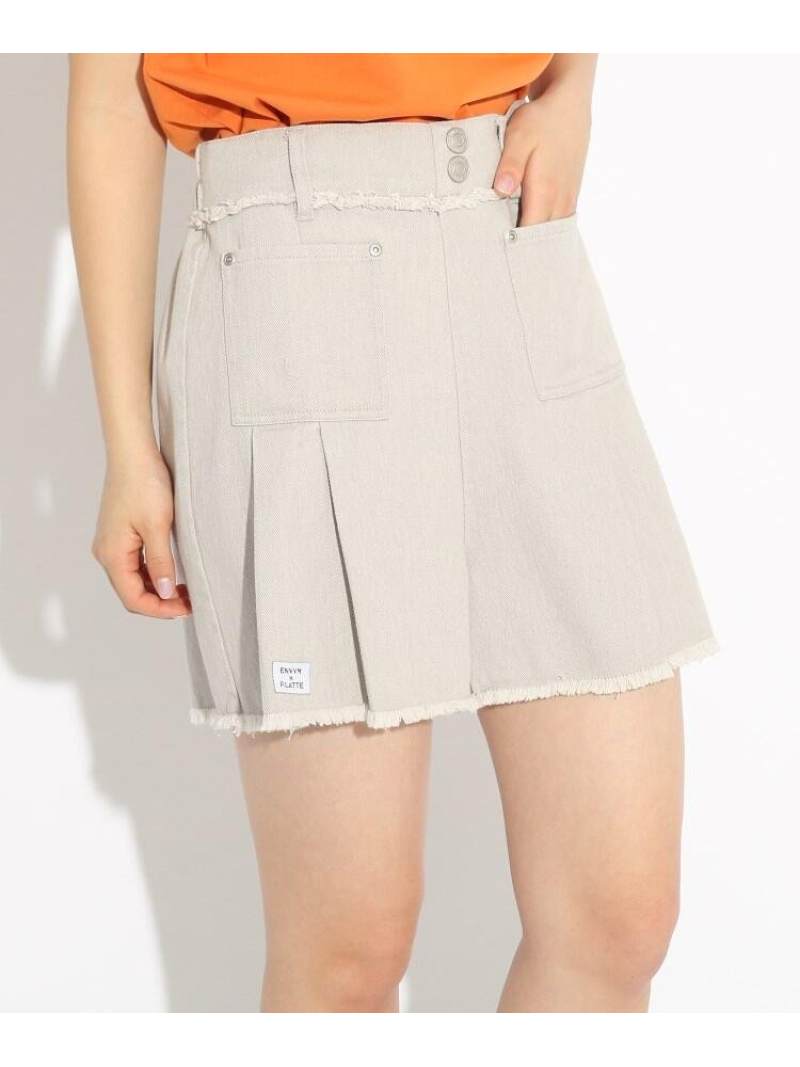 プリーツキュロットショートパンツ