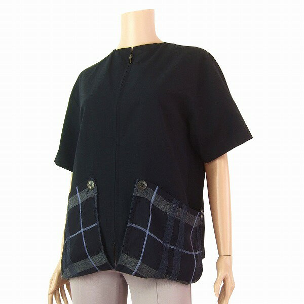【中古】 KEIKO KISHIケイコキシnosh 黒 リネン混 お洒落ジャケット11 春夏 レディース