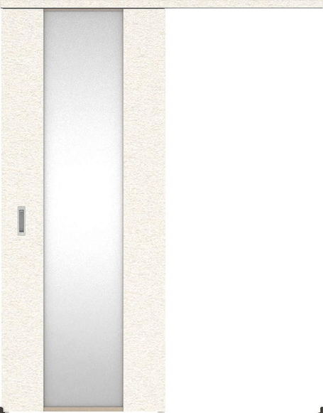 ハピアプレミア アウトセット吊戸・片引 4Pデザイン扉 2000高 835幅 カマ錠なし リアーピホワイト 大建工業の建具