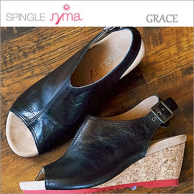 【返品無料対応】 SPINGLE MOVE スピングルムーヴ スピングルムーブ SPINGLE nima スピングルニーマ GRACE NIMA-805 BLACK ブラック 靴 レディースシューズ サンダル スピングル 【smtb-TD】【saitama】