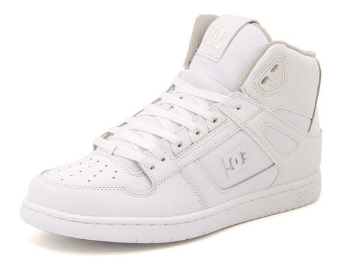 DC SHOE(ディーシーシュー) REBOUND HIGH SE(リバウンドハイSE) ADYS100099 WWL ホワイト/ホワイト/ライトグレー【メンズ】 【dl】asbee