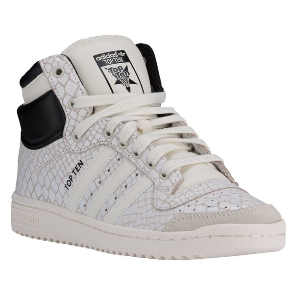 アディダス レディース バスケットボール スポーツ Women's adidas Top Ten Hi Off White/Off White/Black