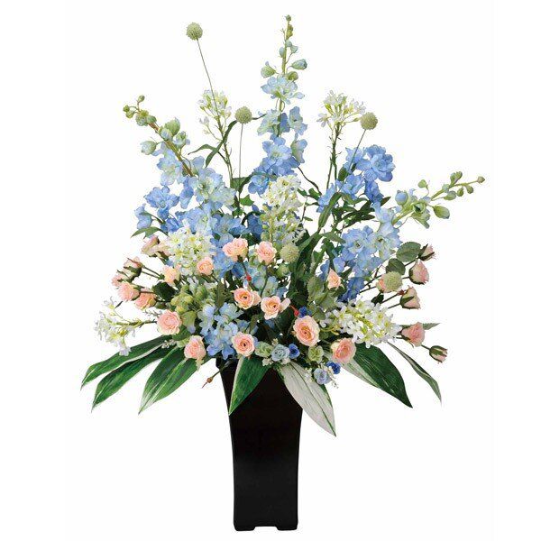 光触媒 観葉植物 花 フラワーアレンジメント 人工観葉植物 アレンジメンドフラワー フラワー 母の日 造花 アレンジメント ディスプレイ 観葉植物 インテリア贈り物 ダイニング 玄関 プレゼント リビング オフィス 店舗 引っ越し祝い お祝い スイートブルー