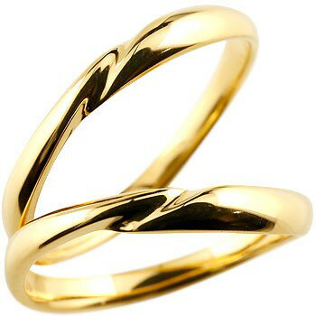 【送料無料】 ペアリング 人気 結婚指輪 マリッジリング イエローゴールドk18 18金 地金リング 結婚式 シンプル 宝石なし ストレート カップル ブライダルジュエリー ウエディング 贈り物 誕生日プレゼント ギフト