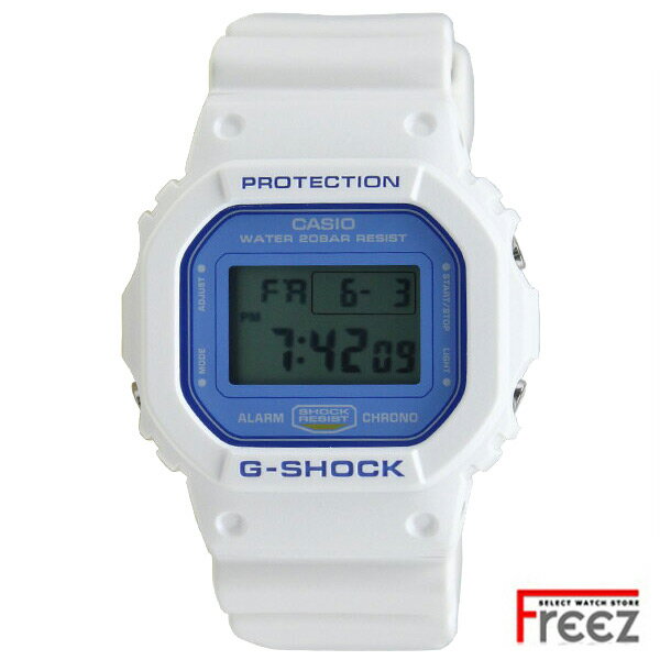 CASIO G-SHOCK 時計 メンズ 腕時計 WHITE×LIGHT BLUE DW-5600WB-7【あす楽】