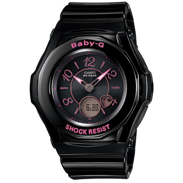 CASIO/BABY-G/カシオ ベビーG トリッパー 電波ソーラー 腕時計 うでどけい レディース LADIE'S ブラック ピンク BGA-1030-1B2JF