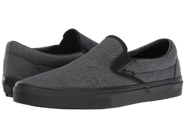 (取寄)VANS(バンズ) スニーカー クラシック スリップ ユニセックス メンズ レディース VANS Unisex Classic Slip (Mono Chambray) Black/Black