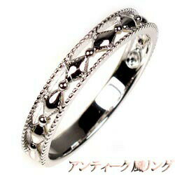 プラチナ900 【送料無料】アンティーク 地金リング 結婚指輪 ギフト 誕生日 マリッジリング