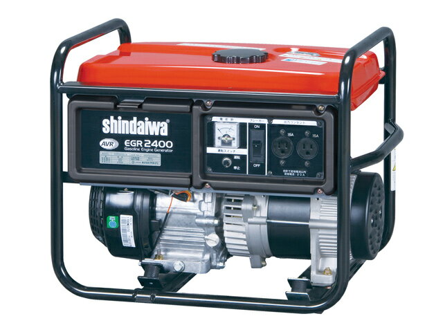 新ダイワ(やまびこ) ガソリンエンジン発電機 2.4kVA 60Hz <EGR2400-B> 【小型 家庭用 価格 4サイクル カセットボンベ 200V dc ac 原理 容量 レンタル 仕組み 構造 違い 通販 エンジン 人気