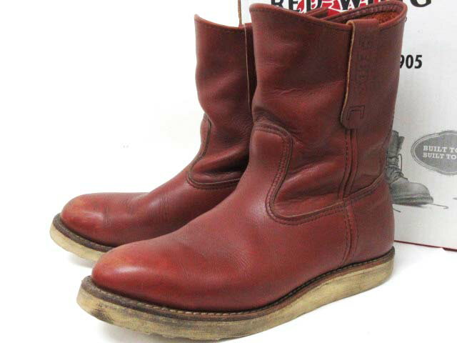 レッドウィング REDWING 8866 ペコスブーツ 赤茶 オロラセット レザー 06年製 羽根タグ 7.5E メンズ 【中古】【ベクトル 古着】 171111 ブランド古着ベクトルプレミアム店
