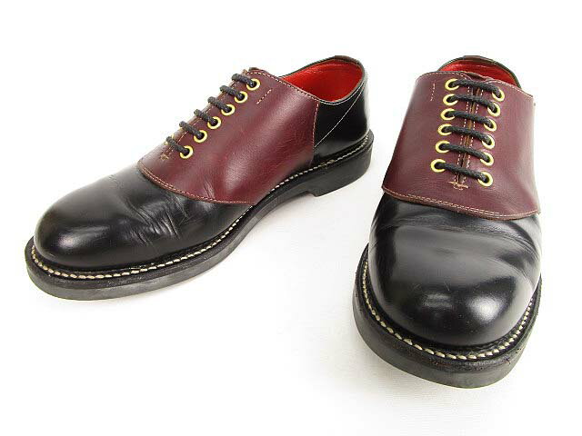 リーガル REGAL Shoe&co サドルシューズ レザー 25cm 黒 赤茶 メンズ 【中古】【ベクトル 古着】 170909 ブランド古着ベクトルプレミアム店