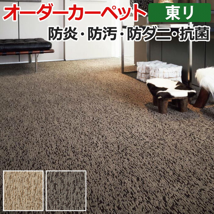 【送料無料】オーダーカーペット 東リ カーペット 絨毯 じゅうたん ラグ マット アースブレス 約100×500cm 抗菌 防汚 防炎 耐久性 ナイロン モダン デザイン 業務用