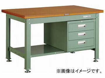トラスコ中山/TRUSCO DW型作業台 1200×750×H740 3段引出付 DW1200D3
