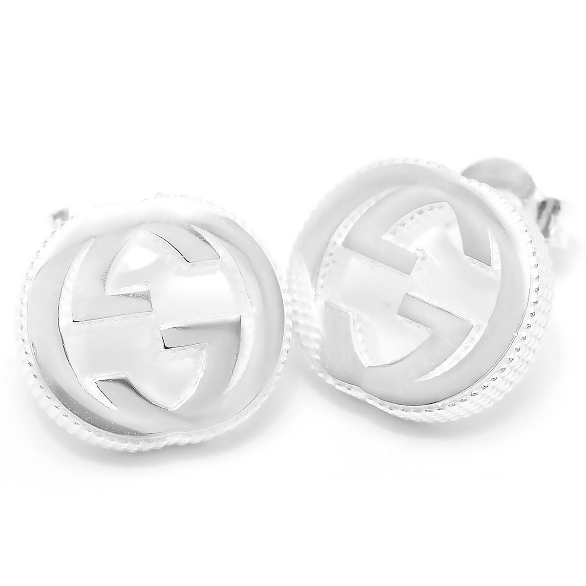 グッチ GUCCI ピアス インターロッキングG INTERLOCKING G シルバー 479227 J8400 8106 メンズ レディース