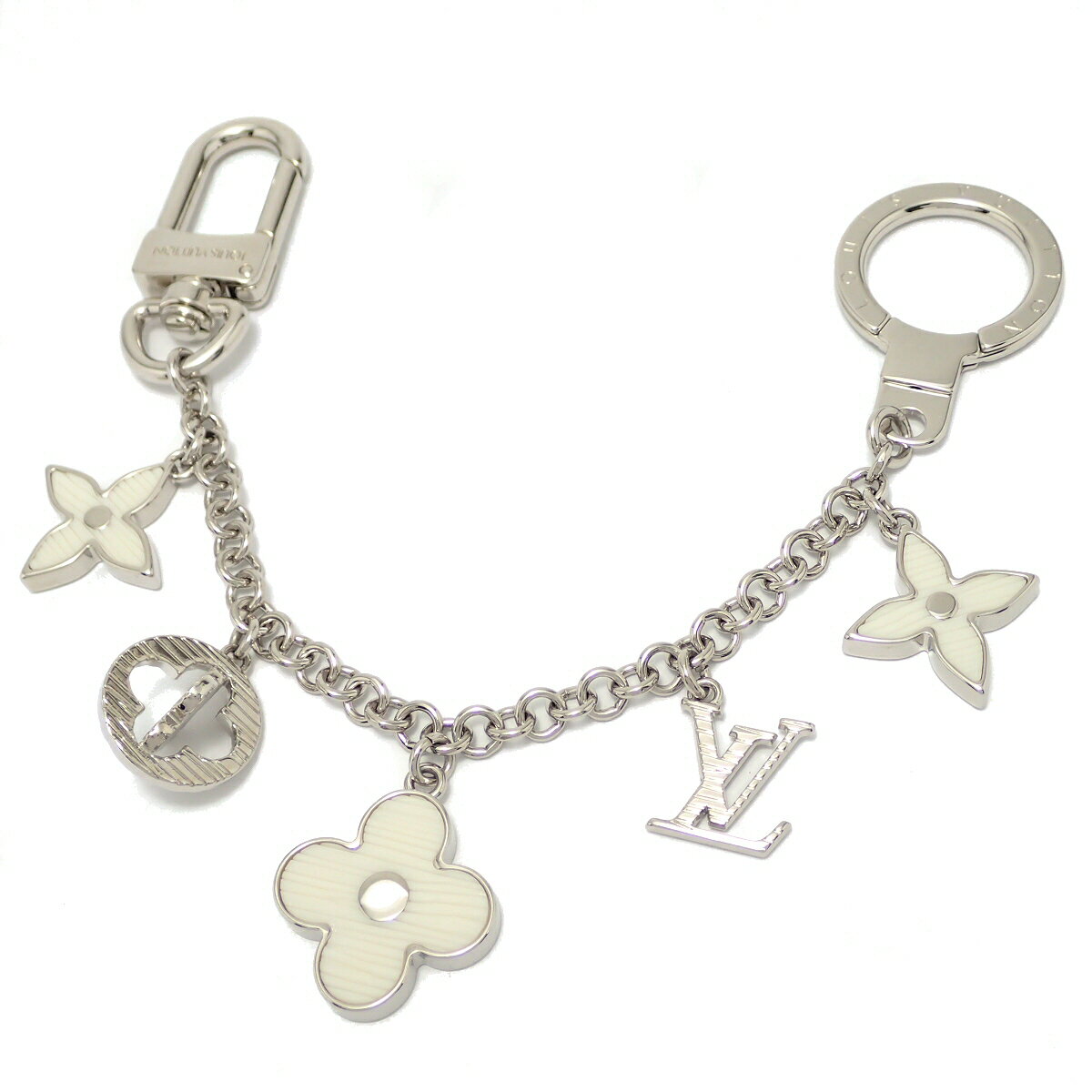 通販 【未使用品】LOUIS VUITTON ルイ ヴィトン ビジューサック シェンヌ フルール ドゥ エピ キーホルダー キーリング キーチャーム バッグチャーム アイボリー M65110【中古】【u】【Blumin 楽天市場店】