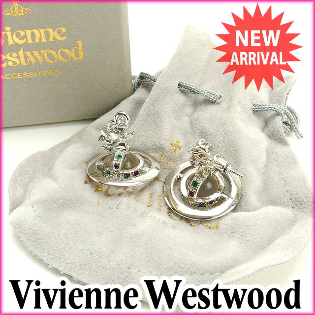 ヴィヴィアン・ウエストウッド Vivienne Westwood ピアス アクセサリー レディース シルバー 未使用品 【中古】 J7389