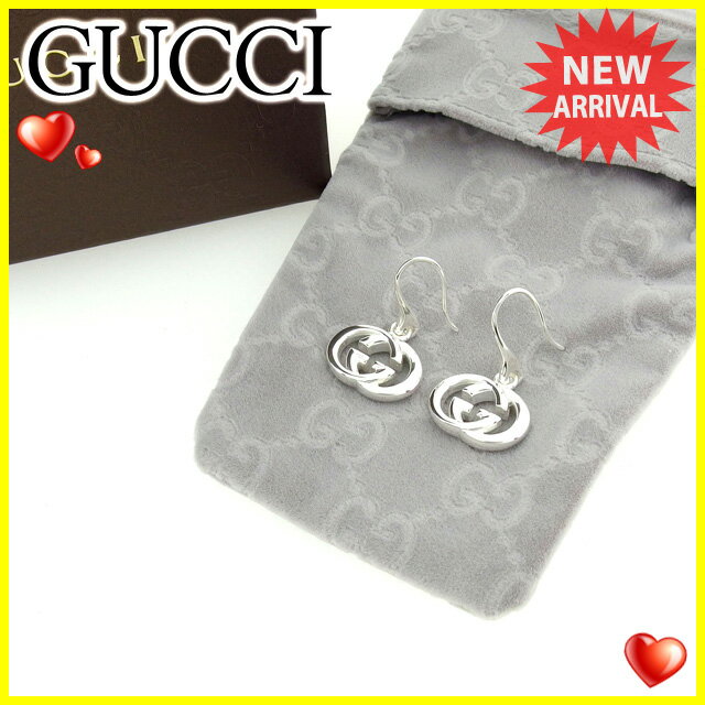 グッチ GUCCI ピアス アクセサリー 男女兼用 ダブルG シルバー Ag925 未使用 【中古】 J12850