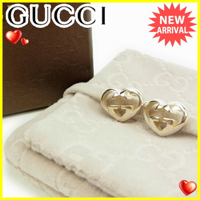 グッチ Gucci ピアス アクセサリー レディース ハートシェイプ シルバー シルバー925 【中古】 J13159