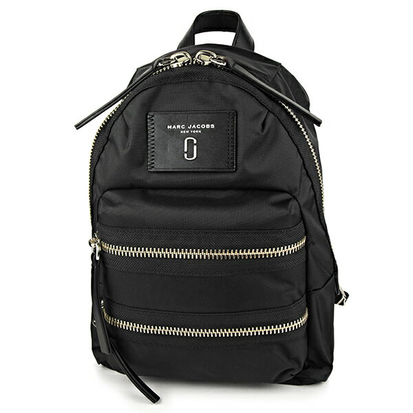 【10%OFF楽天スーパーSALE対象】マークジェイコブス リュックサック MARC JACOBS M0012702 001 バッグ ナイロン バイカー NYLON BIKER MINI BACKPACK レディース BLACK ブラック 黒 ダブルJ メタルロゴ 軽量 スタイリッシュ【 送料無料】