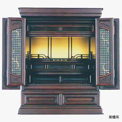 仏壇 上置型金仏壇 玄徳 20号 高610×巾495×奥行430×須弥壇上248mm