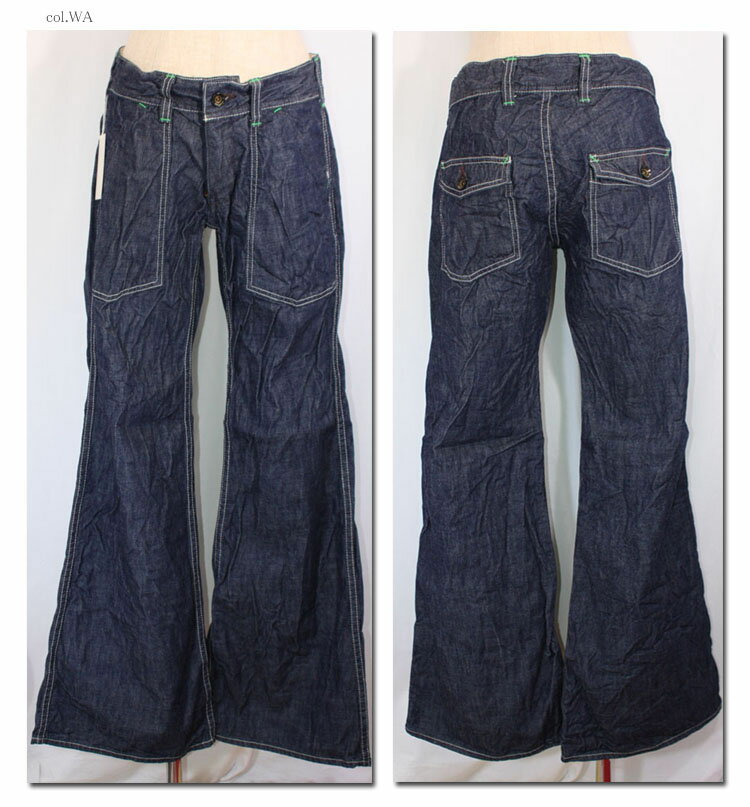 【15%OFFクーポン 11月21日11:59まで】●FOB 【エフオービー】 ワンウォッシュロガーバギーデニムパンツ G1145 【10P09Jul16】
