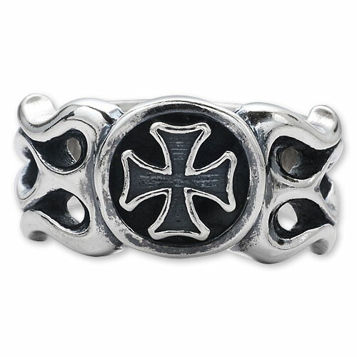 【TRAVIS WALKER DOUBLE CROSS トラヴィスワーカー ダブルクロス Ring リング】フレイムドクロスリング【送料無料】