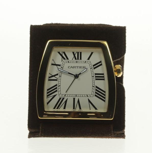 美品 箱保付【Cartier】カルティエ ラドーニャ Ref.W0100064 クォーツ 置時計【中古】