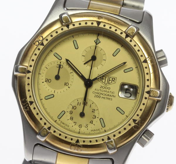 訳有 タグホイヤー 2000シリーズ 164.006 クロノグラフ 自動巻き【中古】
