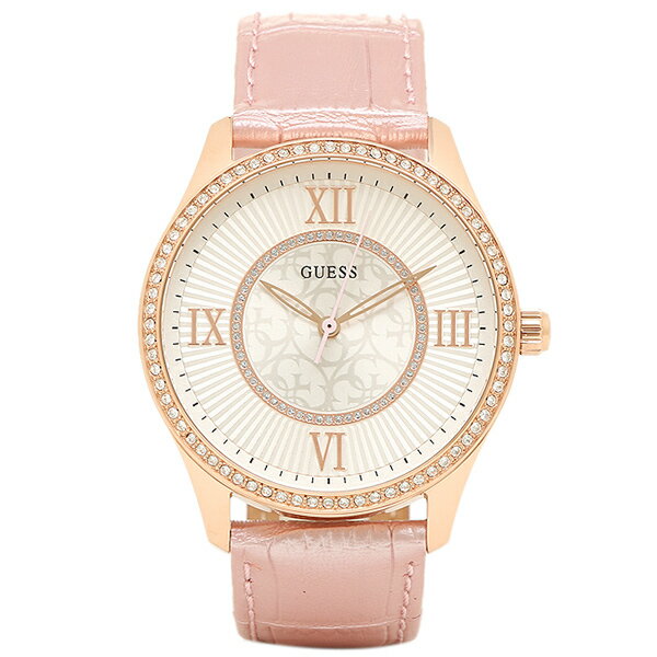 【期間限定ポイント10倍】ゲス 時計 レディース GUESS W0768L3 BROADWAY レディース腕時計ウォッチ ホワイト/ピンク/ゴールド
