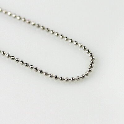 K18WGカットボールチェーンフリーチェーン 0.8mm 45cm 安!【ネックレス チェーン K18 WG ホワイトゴールド 18金】