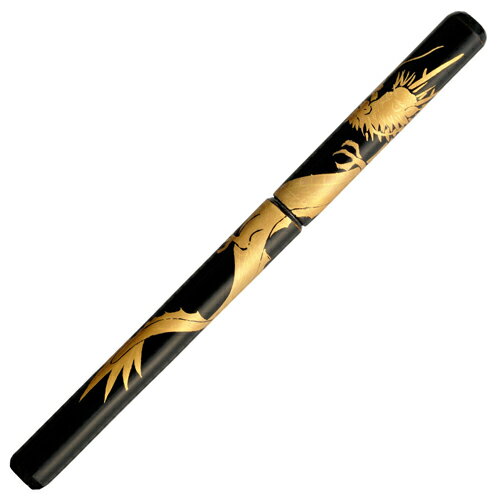 あかしや 越前塗 蒔絵筆ペン 漆塗 龍 漆塗 龍(黒)