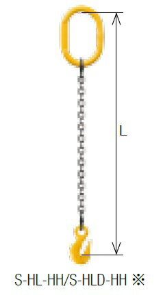 【代引不可】 キトー シングルスリング S-HLD-HH 20mm リーチ3.0m 《キトーチェンスリング100【標準セット品】(アイタイプ)》 【メーカー直送品】