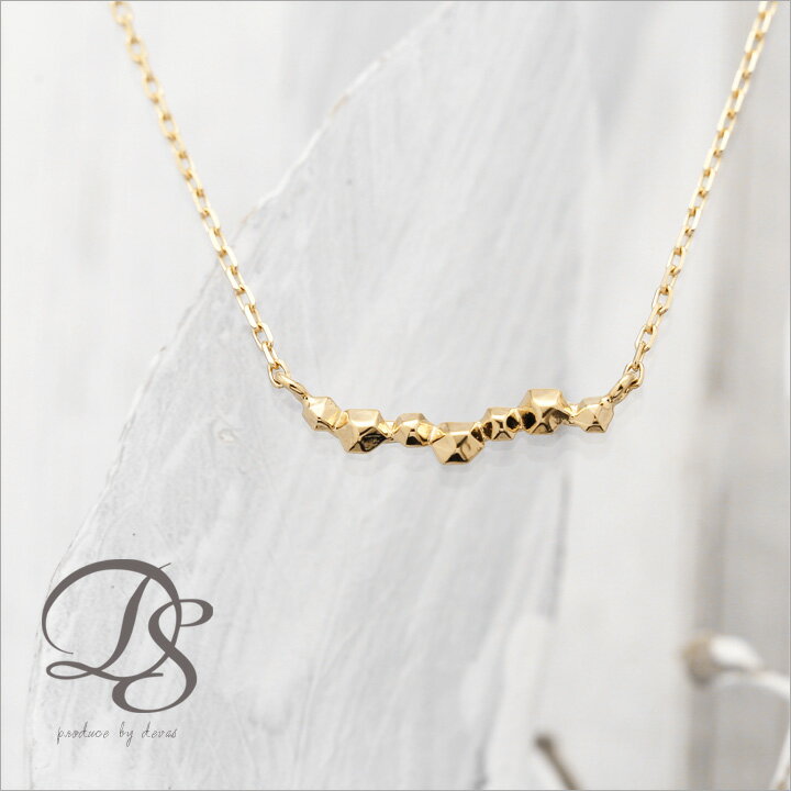 18金 ゴールドネックレス K18 ゴールド ネックレス【流れ星】選べるサイズ展開 アジャスターカン付gold necklace 送料無料『DEVAS』|18k シンプル プチネックレス 華奢 レディース 重ねづけ 誕生日プレゼント ゴールドチェーン チェーンネックレス あずきチェーン