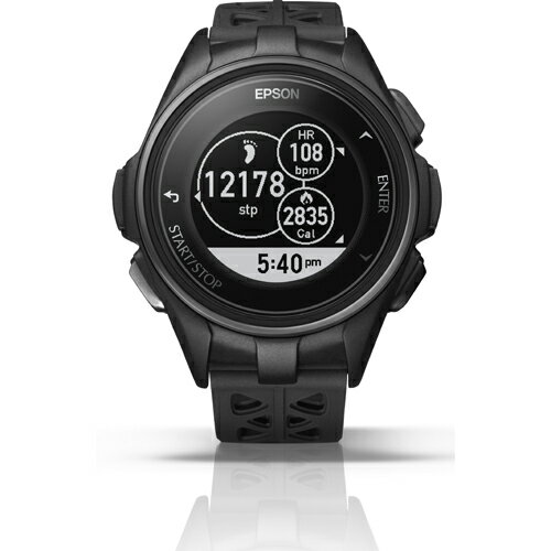 【長期保証付】エプソン J-300B(ブラック) Wristable GPS 腕時計タイプ