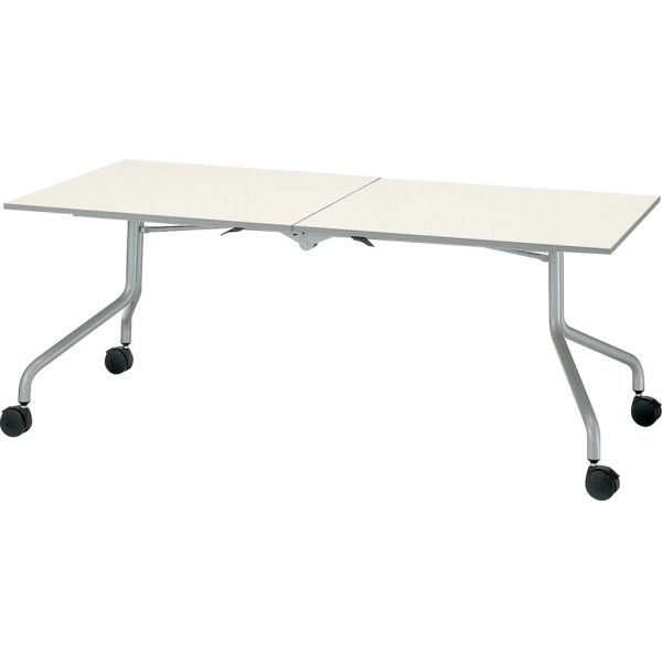センタースタックテーブル CE-1845型 幅1800×奥行き450×高さ700mm【6-161-413】