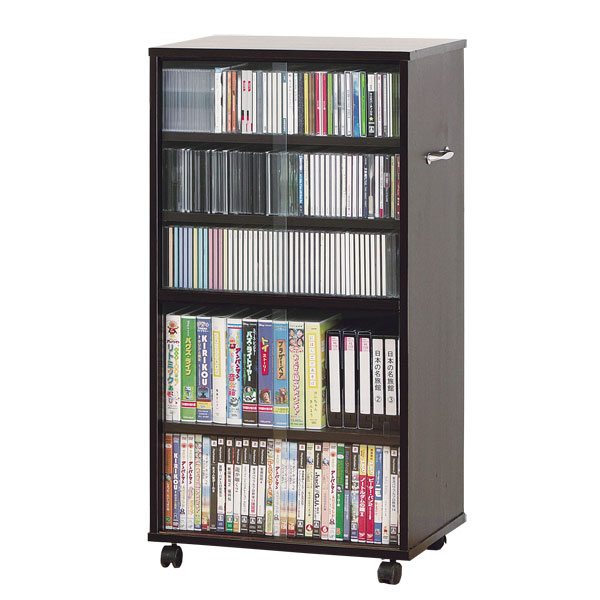 【送料無料】【TD】CD・ビデオ収納ワイド型 27045 収納 リビング収納 小物収納 インテリア収納 整理【代引不可】【クロシオ】衣替え【取寄せ品】